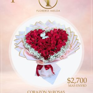 CORAZON 50 ROSAS 1 OC
