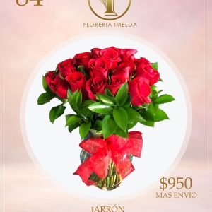 JARRON 24 ROSAS 84 OC